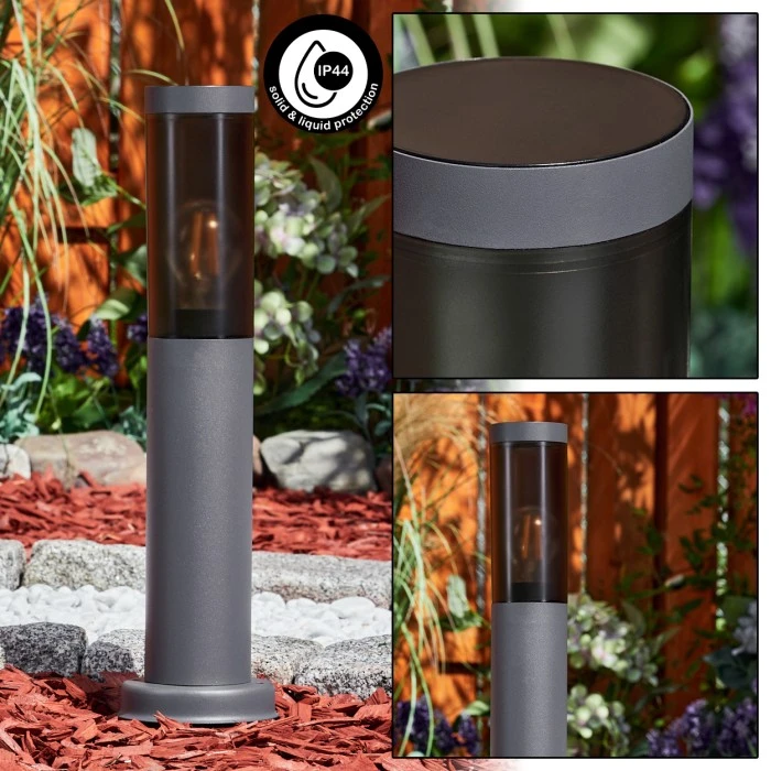 Hofstein Gaborone Sockelleuchte Schwarz, Anthrazit, 1-flammig 3 Hofstein Gaborone Sockelleuchte Schwarz, Anthrazit, 1-flammig