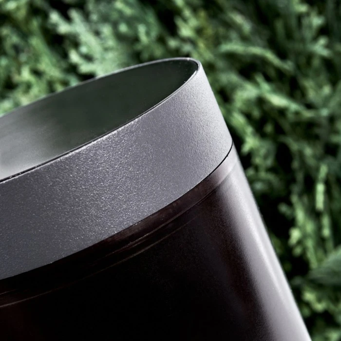 Hofstein Gaborone Sockelleuchte Schwarz, Anthrazit, 1-flammig 5 Hofstein Gaborone Sockelleuchte Schwarz, Anthrazit, 1-flammig – Bild 3