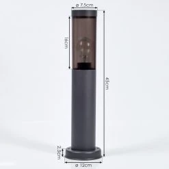 Hofstein Gaborone Sockelleuchte Schwarz, Anthrazit, 1-flammig 15 Hofstein Gaborone Sockelleuchte Schwarz, Anthrazit, 1-flammig -Günstiges Wegeleuchten Geschäft gaborone sockelleuchte h3607817 3