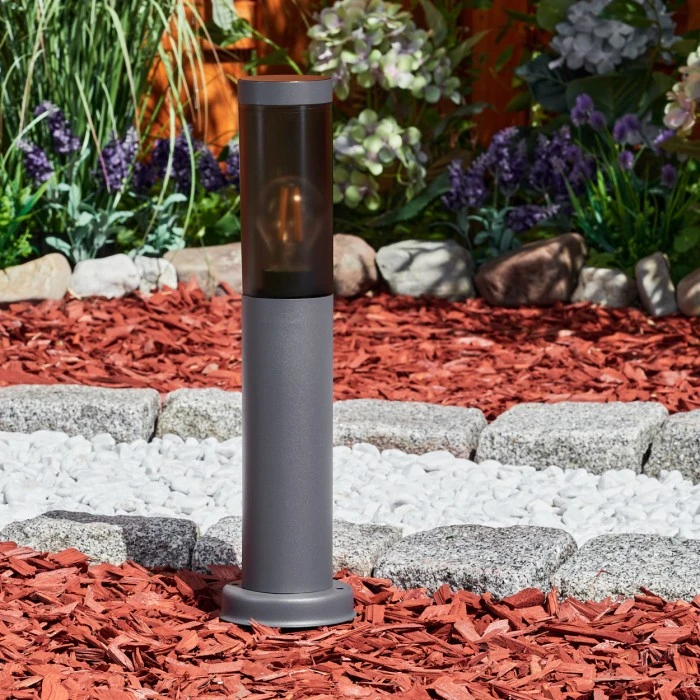 Hofstein Gaborone Sockelleuchte Schwarz, Anthrazit, 1-flammig 9 Hofstein Gaborone Sockelleuchte Schwarz, Anthrazit, 1-flammig – Bild 7