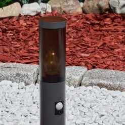 Hofstein Gaborone Sockelleuchte Anthrazit, 1-flammig, Bewegungsmelder -Günstiges Wegeleuchten Geschäft gaborone sockelleuchte h3607862 1