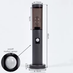 Hofstein Gaborone Sockelleuchte Anthrazit, 1-flammig, Bewegungsmelder -Günstiges Wegeleuchten Geschäft gaborone sockelleuchte h3607862 3