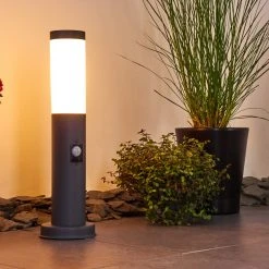 Hofstein Gaborone Wegeleuchte Anthrazit, 1-flammig, Bewegungsmelder -Günstiges Wegeleuchten Geschäft gaborone wegeleuchte h3377734 11