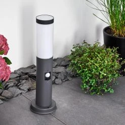 Hofstein Gaborone Wegeleuchte Anthrazit, 1-flammig, Bewegungsmelder -Günstiges Wegeleuchten Geschäft gaborone wegeleuchte h3377734 3