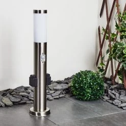 Hofstein Gaborone Wegeleuchte LED Nickel-Matt, 1-flammig, Bewegungsmelder -Günstiges Wegeleuchten Geschäft gaborone wegeleuchte h3445730 10