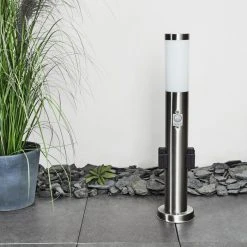 Hofstein Gaborone Wegeleuchte LED Nickel-Matt, 1-flammig, Bewegungsmelder -Günstiges Wegeleuchten Geschäft gaborone wegeleuchte h3445730 8