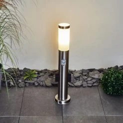 Hofstein Gaborone Wegeleuchte LED Nickel-Matt, 1-flammig, Bewegungsmelder -Günstiges Wegeleuchten Geschäft gaborone wegeleuchte h3445730 9