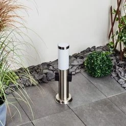 Hofstein Gaborone Wegeleuchte LED Nickel-Matt, 1-flammig 16 Hofstein Gaborone Wegeleuchte LED Nickel-Matt, 1-flammig -Günstiges Wegeleuchten Geschäft gaborone wegeleuchte h3451625 1