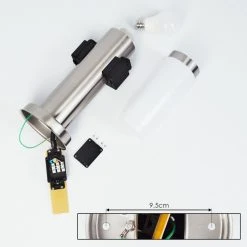 Hofstein Gaborone Wegeleuchte LED Nickel-Matt, 1-flammig 19 Hofstein Gaborone Wegeleuchte LED Nickel-Matt, 1-flammig -Günstiges Wegeleuchten Geschäft gaborone wegeleuchte h3451625 4