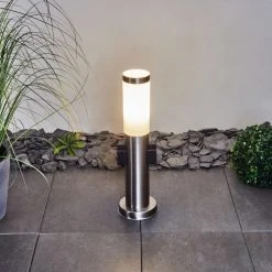 Hofstein Gaborone Wegeleuchte LED Nickel-Matt, 1-flammig 23 Hofstein Gaborone Wegeleuchte LED Nickel-Matt, 1-flammig -Günstiges Wegeleuchten Geschäft gaborone wegeleuchte h3451625 8