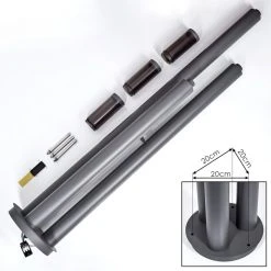 Hofstein Gaborone Wegeleuchte Anthrazit, 3-flammig -Günstiges Wegeleuchten Geschäft gaborone wegeleuchte h3607886 4