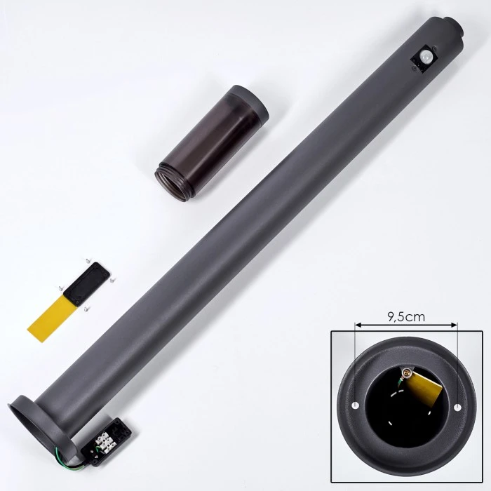 Hofstein Gaborone Wegeleuchte Anthrazit, 1-flammig, Bewegungsmelder 7 Hofstein Gaborone Wegeleuchte Anthrazit, 1-flammig, Bewegungsmelder – Bild 5