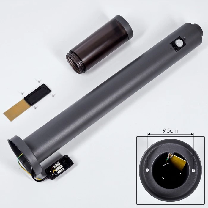 Hofstein Gaborone Wegeleuchte Anthrazit, 1-flammig, Bewegungsmelder 7 Hofstein Gaborone Wegeleuchte Anthrazit, 1-flammig, Bewegungsmelder – Bild 5