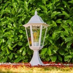 Hofstein Gilze Sockelleuchte Weiß, 1-flammig -Günstiges Wegeleuchten Geschäft gilze sockelleuchte h3291986 do1 3