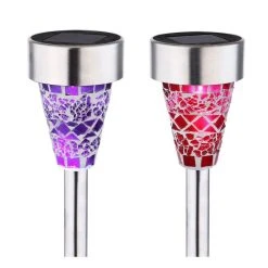 Globo 12er Set Solarleuchte LED Nickel-Matt, 1-flammig 10 Globo 12er Set Solarleuchte LED Nickel-Matt, 1-flammig -Günstiges Wegeleuchten Geschäft globo 12er set solarleuchte 36351 12 3