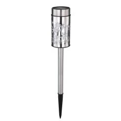 Globo 2er Set Solarleuchte LED Edelstahl, 2-flammig, Farbwechsler -Günstiges Wegeleuchten Geschäft globo 2er set solarleuchte 33574 2 3