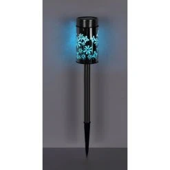 Globo 2er Set Solarleuchte LED Edelstahl, 2-flammig, Farbwechsler -Günstiges Wegeleuchten Geschäft globo 2er set solarleuchte 33574 2 6