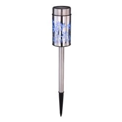 Globo 2er Set Solarleuchte LED Edelstahl, 2-flammig, Farbwechsler -Günstiges Wegeleuchten Geschäft globo 2er set solarleuchte 33574 2 9