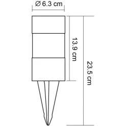Globo 3er Set Solarleuchte LED Edelstahl, 1-flammig 9 Globo 3er Set Solarleuchte LED Edelstahl, 1-flammig -Günstiges Wegeleuchten Geschäft globo 3er set solarleuchte 33254 3 3