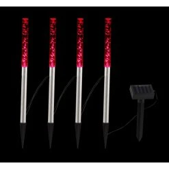 Globo 4er Set Solar-Wegeleuchte LED Edelstahl, 4-flammig -Günstiges Wegeleuchten Geschäft globo 4er set solar wegeleuchte 33247 do1 3