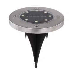 Globo 4er Set Solarleuchte LED Edelstahl, 8-flammig -Günstiges Wegeleuchten Geschäft globo 4er set solarleuchte 33414 4 3