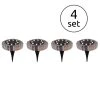 Globo 4er Set Solarleuchte LED Grau, 8-flammig -Günstiges Wegeleuchten Geschäft globo 4er set solarleuchte 33414s 4 0