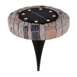 Globo 4er Set Solarleuchte LED Grau, 8-flammig -Günstiges Wegeleuchten Geschäft globo 4er set solarleuchte 33414s 4 4