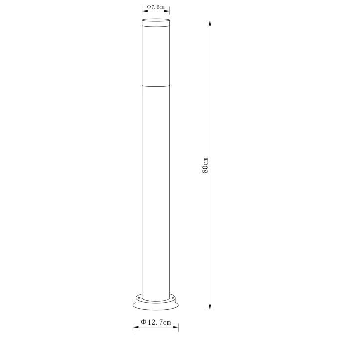 Globo BOSTON Wegeleuchte Anthrazit, 1-flammig 5 Globo BOSTON Wegeleuchte Anthrazit, 1-flammig – Bild 3