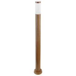 Globo BOSTON Wegeleuchte Holz dunkel, 1-flammig -Günstiges Wegeleuchten Geschäft globo boston wegeleuchte 3159w 2