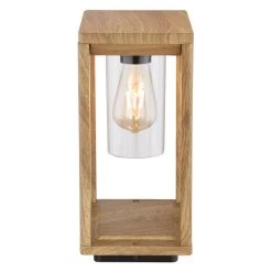 Globo CANDELA Sockelleuchte Holz dunkel, 1-flammig -Günstiges Wegeleuchten Geschäft globo candela sockelleuchte 3135ws1 3