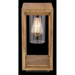 Globo CANDELA Sockelleuchte Holz dunkel, 1-flammig -Günstiges Wegeleuchten Geschäft globo candela sockelleuchte 3135ws1 4