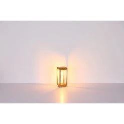Globo CANDELA Sockelleuchte Holz dunkel, 1-flammig -Günstiges Wegeleuchten Geschäft globo candela sockelleuchte 3135ws1 7