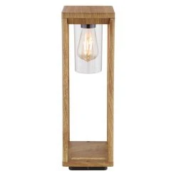 Globo CANDELA Sockelleuchte Holz dunkel, 1-flammig -Günstiges Wegeleuchten Geschäft globo candela sockelleuchte 3135ws2 3