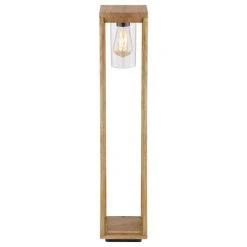 Globo CANDELA Sockelleuchte Holz dunkel, 1-flammig -Günstiges Wegeleuchten Geschäft globo candela sockelleuchte 3135ws3 3