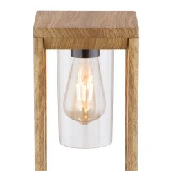 Globo CANDELA Sockelleuchte Holz dunkel, 1-flammig -Günstiges Wegeleuchten Geschäft globo candela sockelleuchte 3135ws3 5