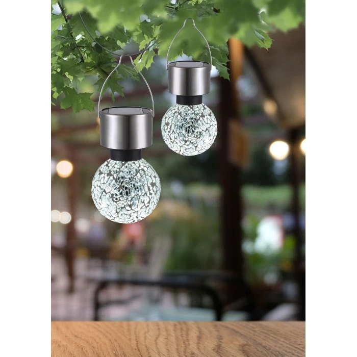 Globo HANDL12er Set Solarleuchte LED Edelstahl, 1-flammig 5 Globo HANDL12er Set Solarleuchte LED Edelstahl, 1-flammig – Bild 3