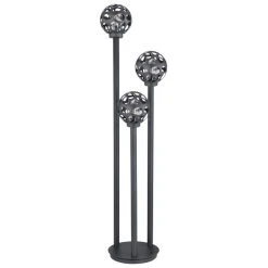 Globo HILARIO Sockelleuchte Anthrazit, 3-flammig -Günstiges Wegeleuchten Geschäft globo hilario sockelleuchte 31808 3 2