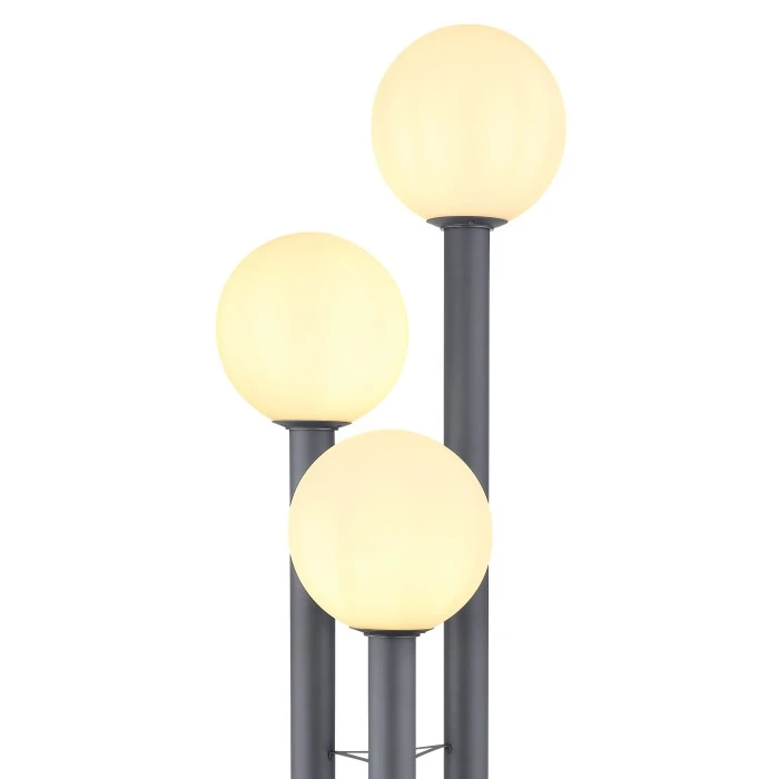 Globo LAURA Wegeleuchte Anthrazit, Edelstahl, 3-flammig 6 Globo LAURA Wegeleuchte Anthrazit, Edelstahl, 3-flammig – Bild 4