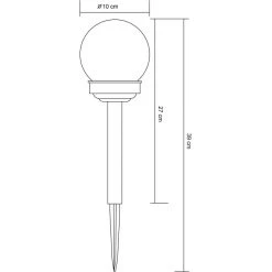 Globo ORBI Solarleuchte LED Grau, 1-flammig 7 Globo ORBI Solarleuchte LED Grau, 1-flammig -Günstiges Wegeleuchten Geschäft globo orbi solarleuchte 33699 12 2