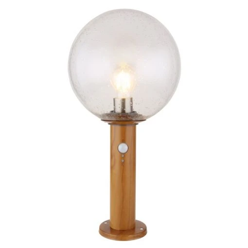 Globo OSSY Wegeleuchte Holzoptik, 1-flammig, Bewegungsmelder -Günstiges Wegeleuchten Geschäft globo ossy wegeleuchte 31862ws 0