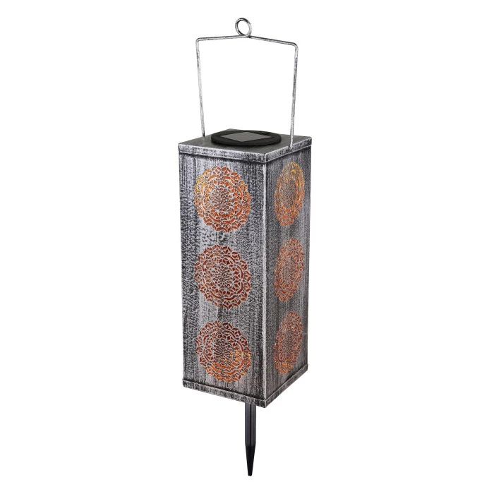 Globo SOLAR Solarleuchte LED Silber, Kupferfarben, 1-flammig 7 Globo SOLAR Solarleuchte LED Silber, Kupferfarben, 1-flammig – Bild 5