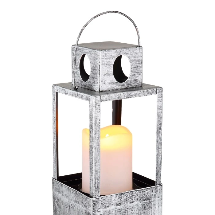 Globo Solar-Stehleuchte LED Altsilber, 1-flammig 6 Globo Solar-Stehleuchte LED Altsilber, 1-flammig – Bild 4