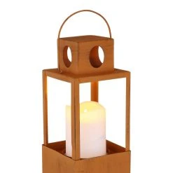 Globo Solar-Stehleuchte LED Rostfarben, 1-flammig -Günstiges Wegeleuchten Geschäft globo solar stehleuchte 36657r 3