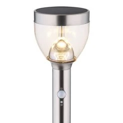 Globo Solar-Wegeleuchte LED Edelstahl, 20-flammig, Bewegungsmelder -Günstiges Wegeleuchten Geschäft globo solar wegeleuchte 33436 4