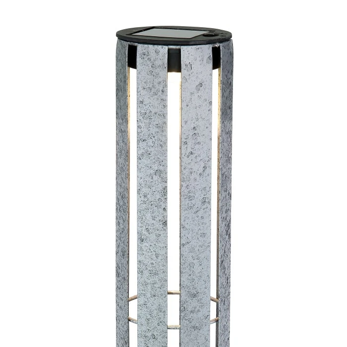 Globo Solarleuchte LED Silber, 1-flammig 5 Globo Solarleuchte LED Silber, 1-flammig – Bild 3