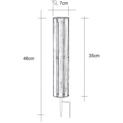 Globo Solarleuchte LED Silber, 1-flammig 9 Globo Solarleuchte LED Silber, 1-flammig -Günstiges Wegeleuchten Geschäft globo solarleuchte 36551 3