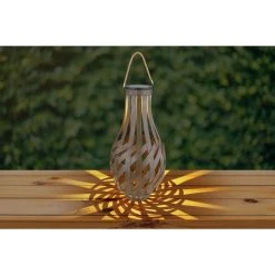 Globo Solarleuchte LED Braun, 1-flammig