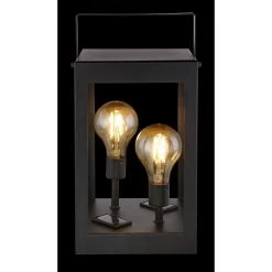 Globo Solarleuchte LED Schwarz, 2-flammig -Günstiges Wegeleuchten Geschäft globo solarleuchte 36700 7