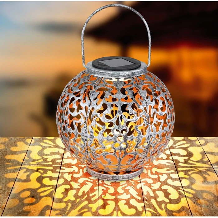 Globo Solarleuchte LED Silber, 1-flammig 3 Globo Solarleuchte LED Silber, 1-flammig