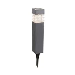 Globo STOEP 4er-Set Solar-Wegeleuchten LED Grau, 1-flammig